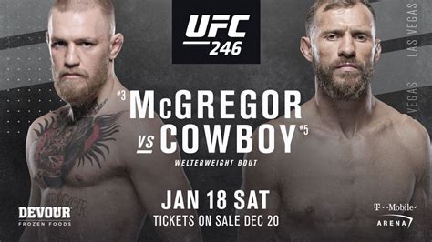 mcgregor vs cowboy odds|UFC 246: McGregor vs. Cowboy .